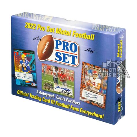 2022 pro set metal football hobby box|2022 pro set metal football.